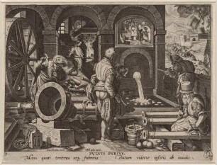 Pulvis Pyrius (Das Schießpulver), Blatt 3 der Folge "Nova Reperta"