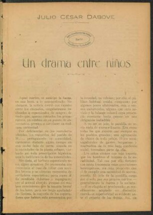 Un drama entre niños