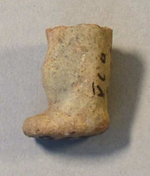 Foot of a clay figure (?)