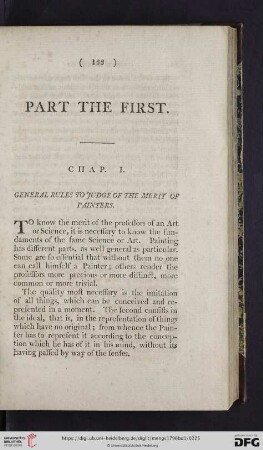 Part the first
