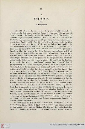 1: Epigraphik