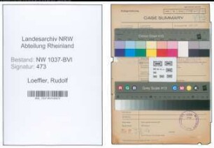 Entnazifizierung Rudolf Loeffler , geb. 06.06.1905 (Staatsanwalt)