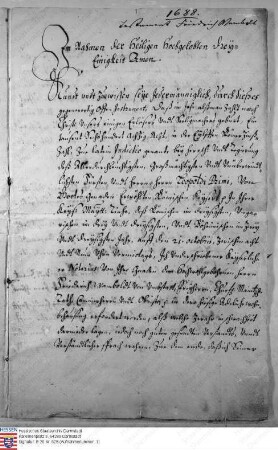 Testament des Friedrich Freiherr Wambold