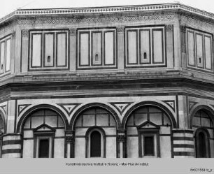 San Giovanni, Baptisterium, Südostfassade, Florenz