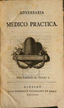 Adversaria Medico Practica, 2,1