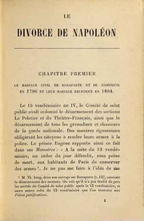 Le divorce de Napoléon
