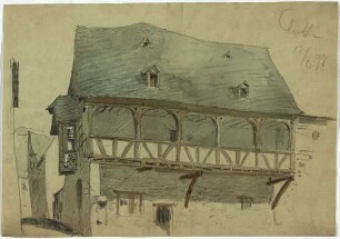 Gebäude in Klotten, Fachwerkhaus mit Veranda