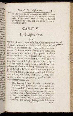 Caput X. De Justificatione