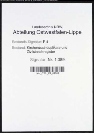 Kirchenbuchduplikate der katholischen Gemeinde (GHT 1808-1816). (Gemeinde: Attendorn, katholische Gemeinde)