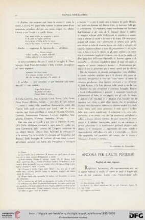 Ancora per l'arte pugliese
