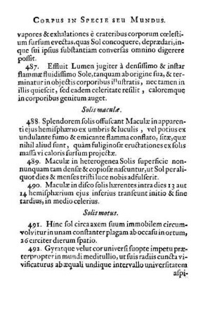 Solis motus.