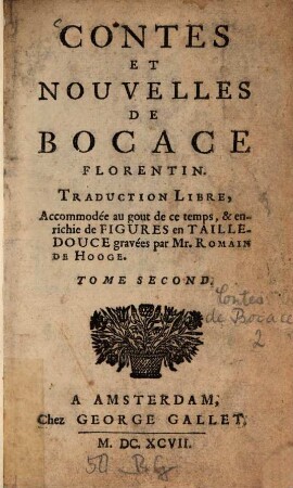 Contes et nouvelles de Bocace Florentin. 2 (1697)