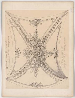 Thiersch, Friedrich von; München; Justizpalast - Treppenkreuzgewölbe 1. OG (Ansicht)