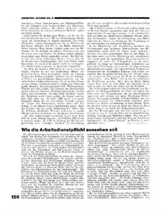 Wie die Arbeitsdienstpflicht aussehen soll