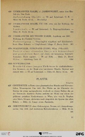 Plastik (Nr. 423-448)