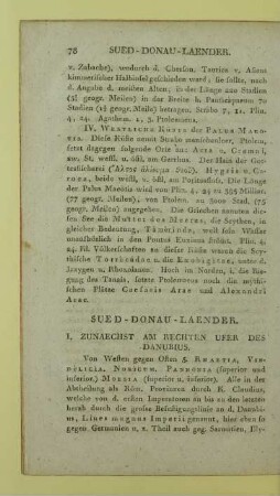 I. Zunaechst am rechten Ufer des Danubius