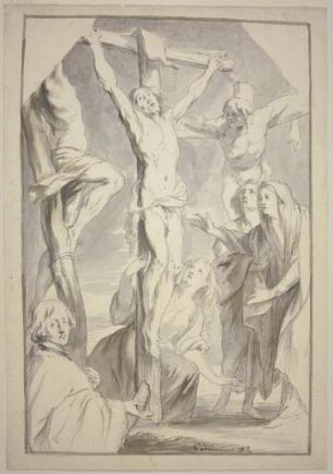 Christus und der Schächer am Kreuze