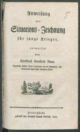 Anweisung zur Situations-Zeichnung für junge Krieger