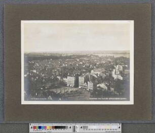 Die große Michaeliskirche im Stadtbild : Panorama vom Turm der Michaeliskirche aus gesehen