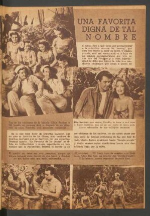 Una favorita digna de tal nombre