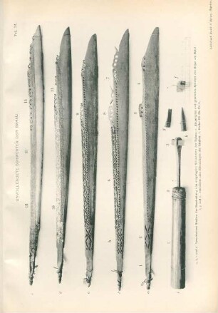 Taf. 52. Unvollendete Schwerter der Bahau