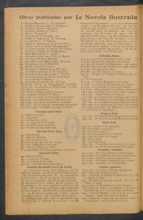 Obras publicadas por "La Novela Ilustrada"