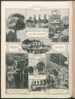 Notas gráficas del combate de Zeebrugge [Fotografías y dibujos]