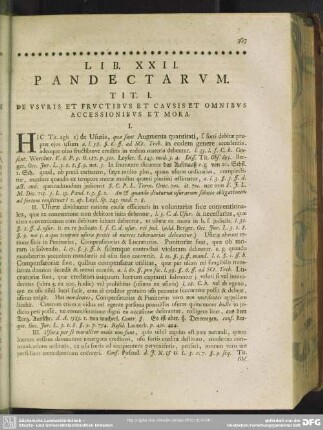 Lib. XXII. Pandectarum