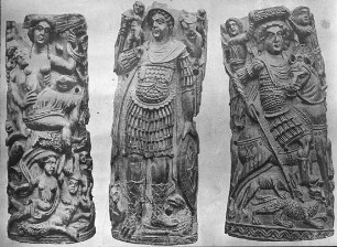 Aachen, Dom, Kanzelreliefs aus Elfenbein, koptisch