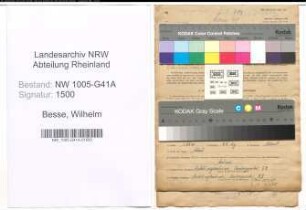 Entnazifizierung Wilhelm Besse , geb. 19.06.1913 (Bahnpolizist)