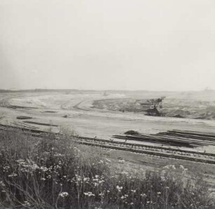 Braunkohle, Espenhain, Abraum-Arbeitsebene
