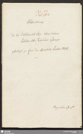 Beschreibung des bey Kühschacht Fdgr. befindlichen Kuhschachter Stehenden Ganges - 17.6873 4.