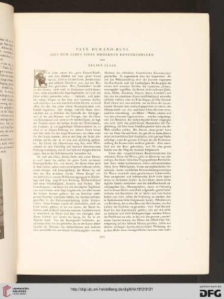 Paul Durand-Ruel: (aus dem Leben eines modernen Kunsthändlers)