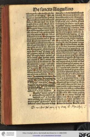 [A]ugustinus doctor egregius in provincia Affricana civitate Carthaginensi ortus ex honestis valde parentibus...