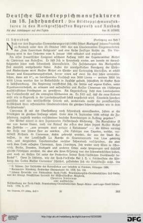 15: Deutsche Wandteppichmanufakturen im 18. Jahrhundert : Die Bildteppichmanufakturen in den Markgrafschaften Bayreuth und Ansbach