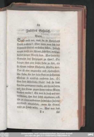 Zwölftes Gespräch.