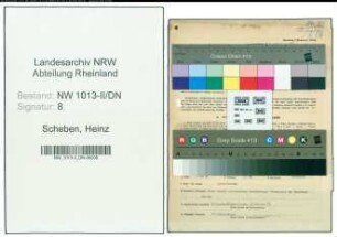 Entnazifizierung Heinz Scheben , geb. 29.11.1913 (Prokurist)