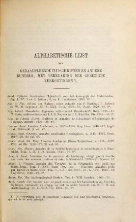 Algemeene aardrijkskundige bibliographie van Nederland, 1. Algemeene en platselijke beschrijving : bewerkt door R. van der Meulen