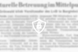 Kulturelle Betreuung im Mittelpunkt