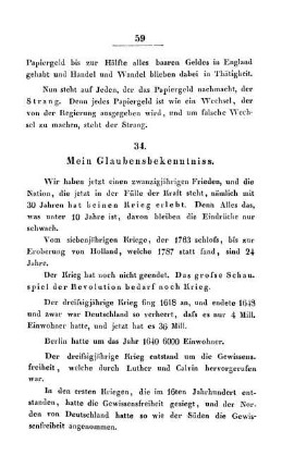 34. Mein Glaubensbekenntniss
