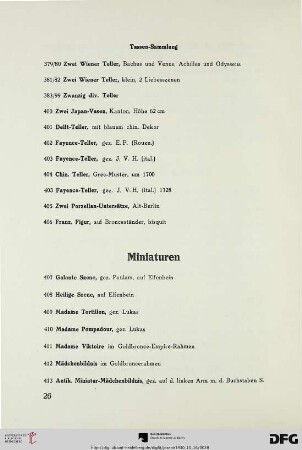 Miniaturen (Nr. 407-437)