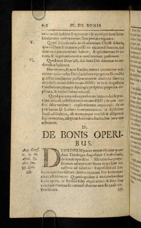 698-708, IV. De Bonis Operibus