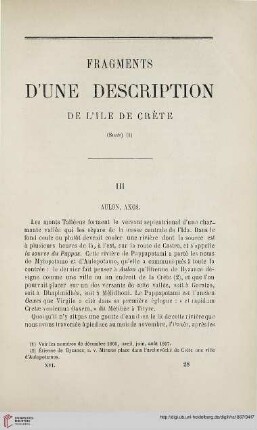 N.S. 16.1867: Fragments d'une description de l'île de Crète, [3]