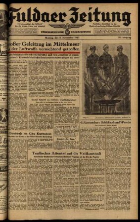Ausgabe vom Montag, den 08. November 1943.