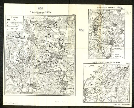 Skizze 8. 1. Garde-Division am 29.8.1914.