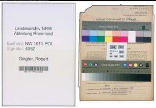 Entnazifizierung Robert Gingter , geb. 02.08.1902 (Polizei Beamter)
