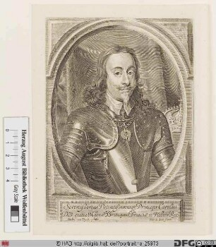 Bildnis Karl (Charles) I. (Stuart), König von England u. Schottland (reg. 1625-49)