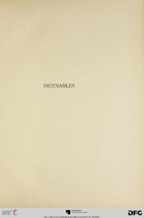 Incunables (Nr. 65-79)
