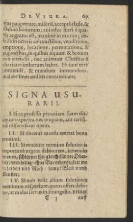 Signa Usurarii.