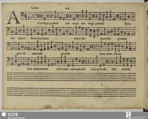 Jachet de Mantua: Ave virgo gratiosa
